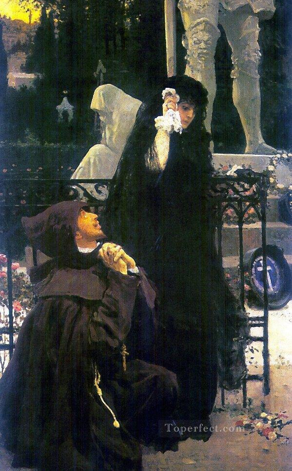 石の客 ドン・ファンとドナ・アンナ 1885年 イリヤ・レーピン油絵